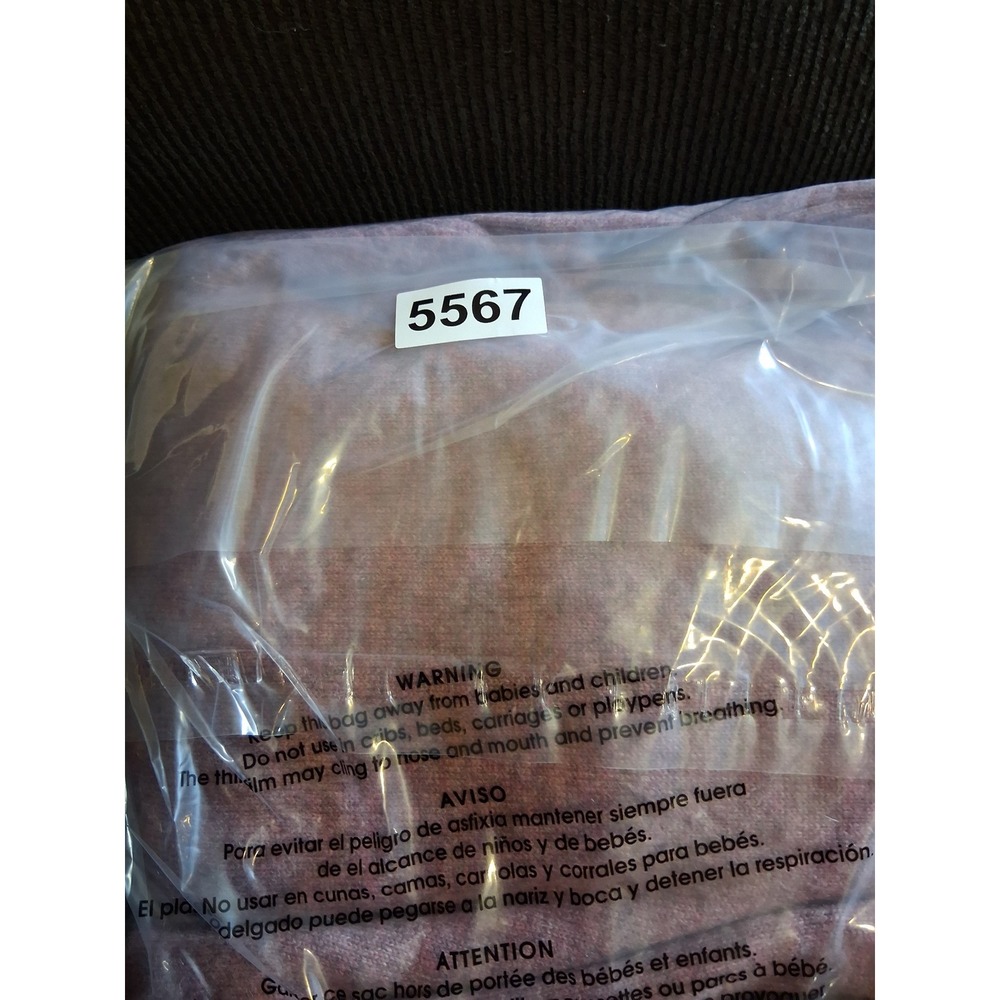 Adrienne Vittadini 100% 2-Ply Cashmere Sweater XL Mauve Pink Crew Neck Knit - Picture 6 of 6